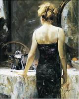 Pino Daeni - Impression oil painting.
